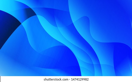 Template Background With Wave Geometric Shape. For Design, Presentation, Business. Vector Illustration with Color Gradient