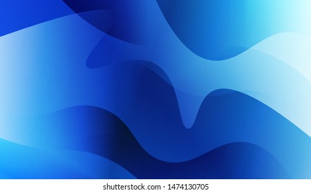 Template Background With Wave Geometric Shape. For Design, Presentation, Business. Vector Illustration with Color Gradient