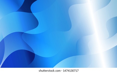 Template Background With Wave Geometric Shape. For Design, Presentation, Business. Vector Illustration with Color Gradient