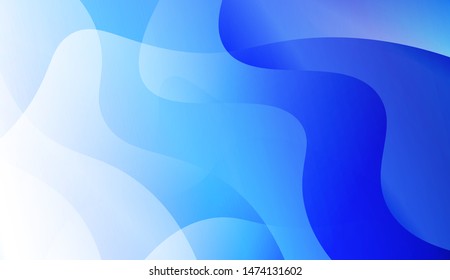 Template Background With Wave Geometric Shape. For Design, Presentation, Business. Vector Illustration with Color Gradient