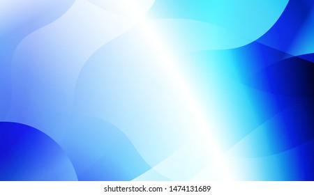 Template Background With Wave Geometric Shape. For Design, Presentation, Business. Vector Illustration with Color Gradient