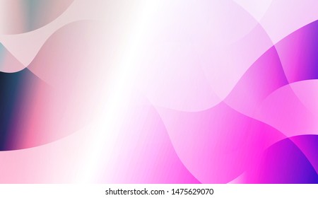 Template Background With Wave Geometric Shape. For Design, Presentation, Business. Vector Illustration with Color Gradient