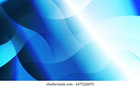 Template Background With Wave Geometric Shape. For Design, Presentation, Business. Vector Illustration with Color Gradient
