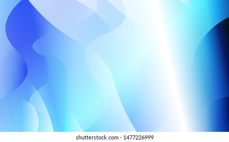 Template Background With Wave Geometric Shape. For Design, Presentation, Business. Vector Illustration with Color Gradient