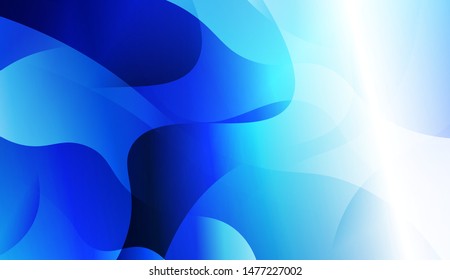 Template Background With Wave Geometric Shape. For Design, Presentation, Business. Vector Illustration with Color Gradient