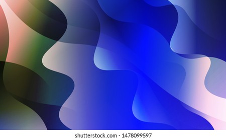 Template Background With Wave Geometric Shape. For Design, Presentation, Business. Vector Illustration with Color Gradient