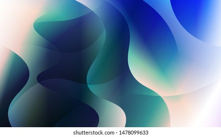 Template Background With Wave Geometric Shape. For Design, Presentation, Business. Vector Illustration with Color Gradient