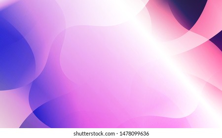 Template Background With Wave Geometric Shape. For Design, Presentation, Business. Vector Illustration with Color Gradient