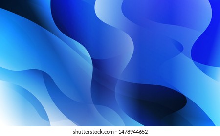 Template Background With Wave Geometric Shape. For Design, Presentation, Business. Vector Illustration with Color Gradient