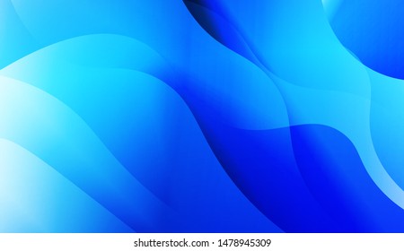 Template Background With Wave Geometric Shape. For Design, Presentation, Business. Vector Illustration with Color Gradient