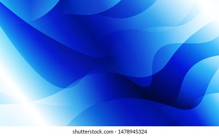 Template Background With Wave Geometric Shape. For Design, Presentation, Business. Vector Illustration with Color Gradient