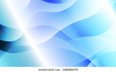 Template Background With Wave Geometric Shape. For Design, Presentation, Business. Vector Illustration with Color Gradient