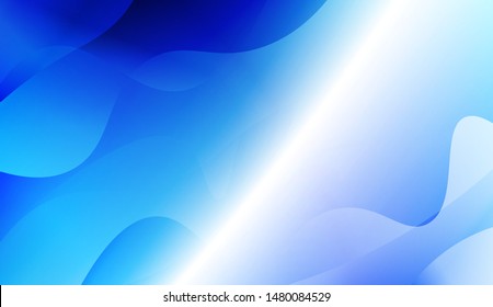 Template Background With Wave Geometric Shape. For Design, Presentation, Business. Vector Illustration with Color Gradient