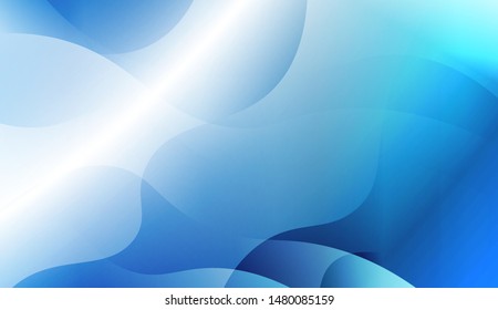 Template Background With Wave Geometric Shape. For Design, Presentation, Business. Vector Illustration with Color Gradient