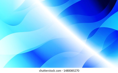 Template Background With Wave Geometric Shape. For Design, Presentation, Business. Vector Illustration with Color Gradient