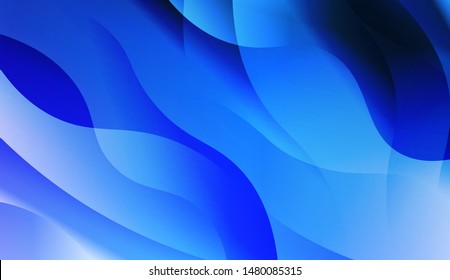 Template Background With Wave Geometric Shape. For Design, Presentation, Business. Vector Illustration with Color Gradient