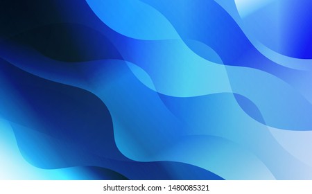 Template Background With Wave Geometric Shape. For Design, Presentation, Business. Vector Illustration with Color Gradient