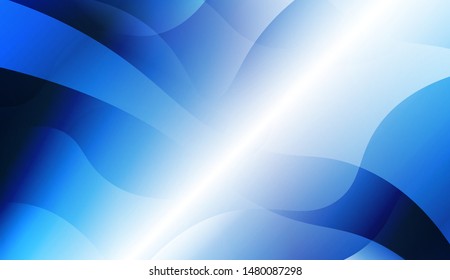 Template Background With Wave Geometric Shape. For Design, Presentation, Business. Vector Illustration with Color Gradient