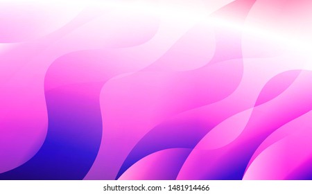 Template Background With Wave Geometric Shape. For Design, Presentation, Business. Vector Illustration with Color Gradient