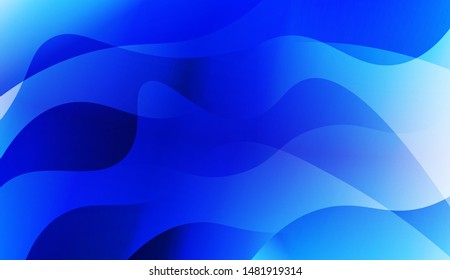 Template Background With Wave Geometric Shape. For Design, Presentation, Business. Vector Illustration with Color Gradient