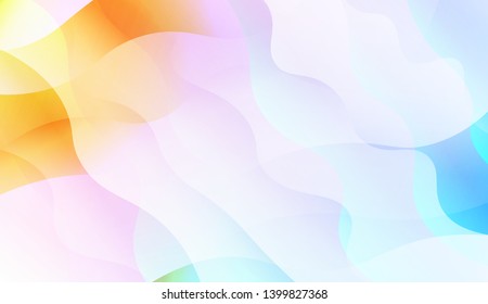 Template Background With Wave Wave Shape. For Design, Presentation, Business. Vector Illustration.