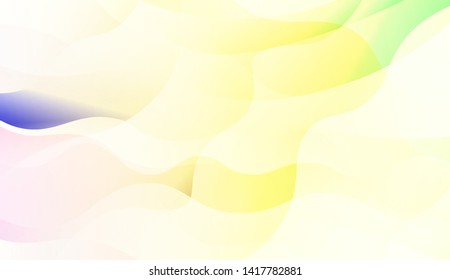 Template Background With Wave Shape. For Design, Presentation, Business. Vector Illustration.