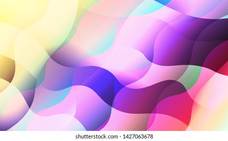 Template Background With Wave Wave Shape. For Design, Presentation, Business. Vector Illustration.