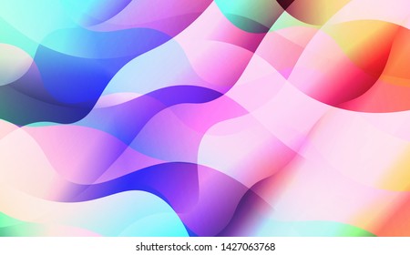 Template Background With Wave Wave Shape. For Design, Presentation, Business. Vector Illustration.