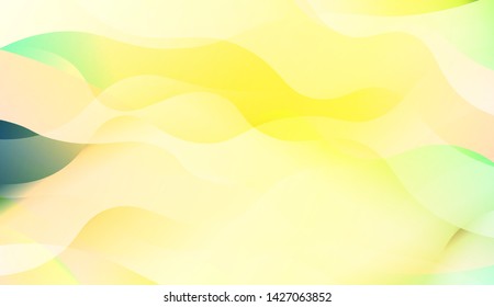 Template Background With Wave Wave Shape. For Design, Presentation, Business. Vector Illustration.