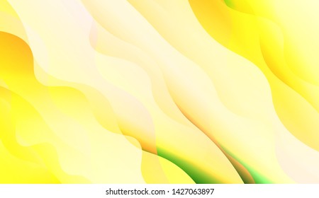 Template Background With Wave Wave Shape. For Design, Presentation, Business. Vector Illustration.