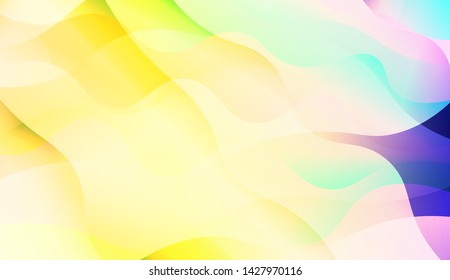 Template Background With Wave Wave Shape. For Design, Presentation, Business. Vector Illustration.