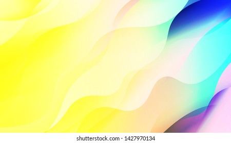 Template Background With Wave Wave Shape. For Design, Presentation, Business. Vector Illustration.