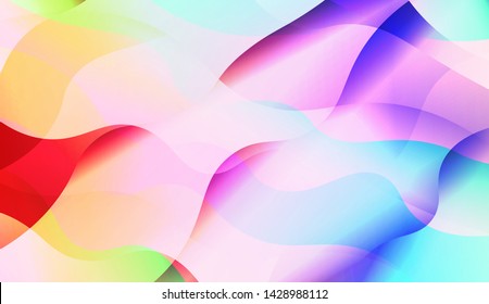 Template Background With Wave Wave Shape. For Design, Presentation, Business. Vector Illustration.