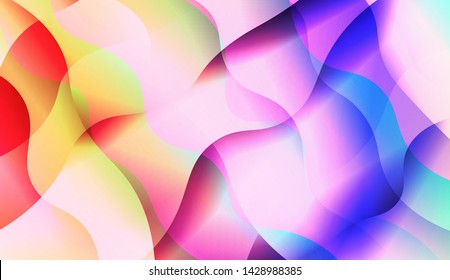 Template Background With Wave Wave Shape. For Design, Presentation, Business. Vector Illustration.