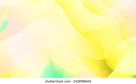Template Background With Wave Wave Shape. For Design, Presentation, Business. Vector Illustration.