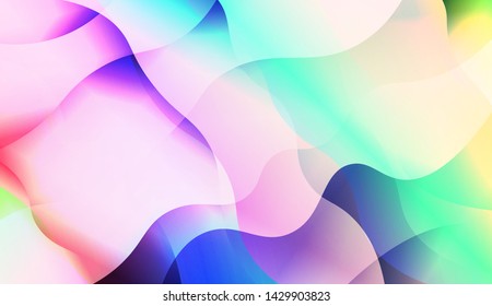 Template Background With Wave Wave Shape. For Design, Presentation, Business. Vector Illustration.