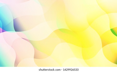 Template Background With Wave Wave Shape. For Design, Presentation, Business. Vector Illustration.