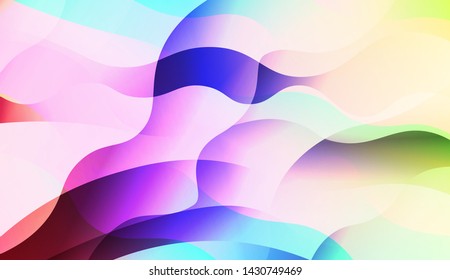 Template Background With Wave Wave Shape. For Design, Presentation, Business. Vector Illustration.