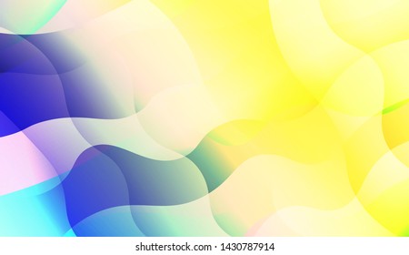 Template Background With Wave Wave Shape. For Design, Presentation, Business. Vector Illustration.