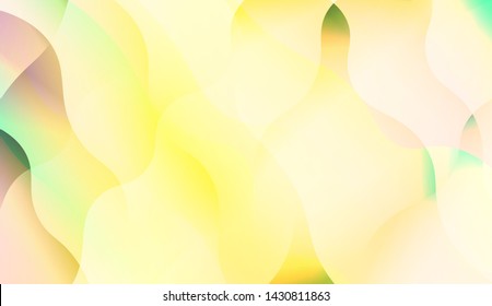 Template Background With Wave Wave Shape. For Design, Presentation, Business. Vector Illustration.