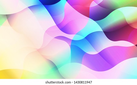 Template Background With Wave Wave Shape. For Design, Presentation, Business. Vector Illustration.