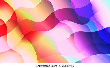 Template Background With Wave Wave Shape. For Design, Presentation, Business. Vector Illustration.