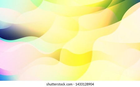 Template Background With Wave Wave Shape. For Design, Presentation, Business. Vector Illustration.