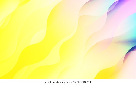 Template Background With Wave Wave Shape. For Design, Presentation, Business. Vector Illustration.