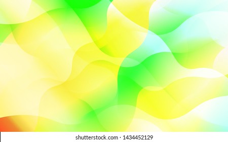 Template Background With Wave Wave Shape. For Design, Presentation, Business. Vector Illustration.