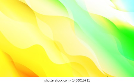 Template Background With Wave Wave Shape. For Design, Presentation, Business. Vector Illustration.
