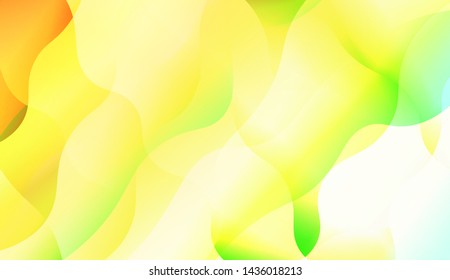 Template Background With Wave Wave Shape. For Design, Presentation, Business. Vector Illustration.