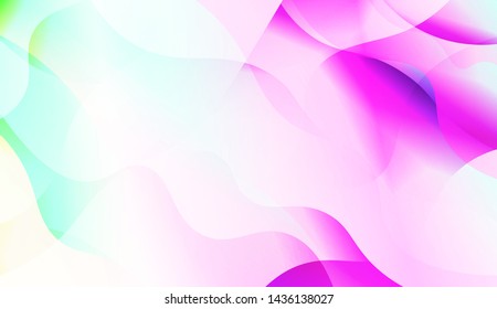 Template Background With Wave Shape. For Design, Presentation, Business. Vector Illustration.