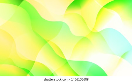 Template Background With Wave Wave Shape. For Design, Presentation, Business. Vector Illustration.