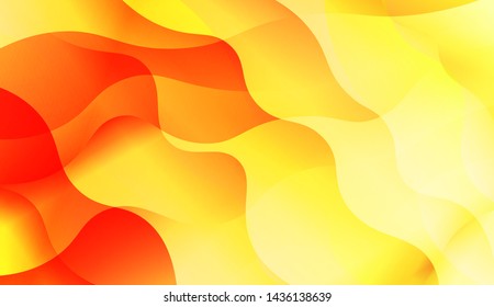 Template Background With Wave Wave Shape. For Design, Presentation, Business. Vector Illustration.